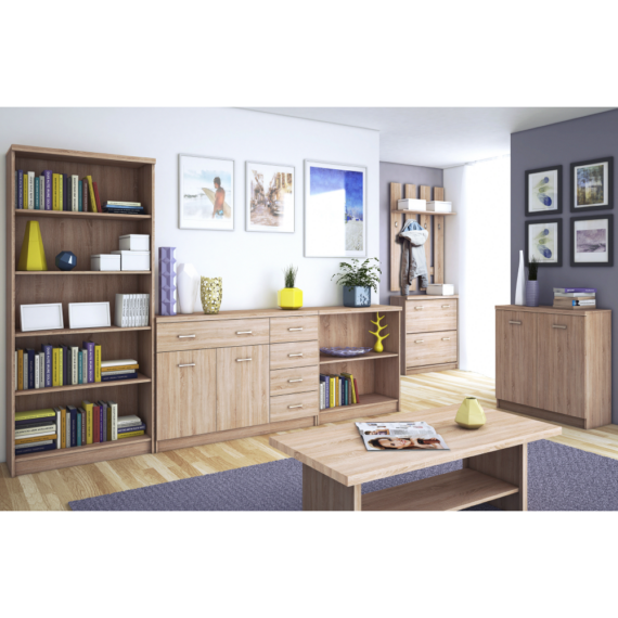 Komód 2D5S, sonoma tölgy, TOPTY TYP 22