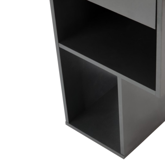 PC-asztal, tölgy craft arany/grafit, FONTY