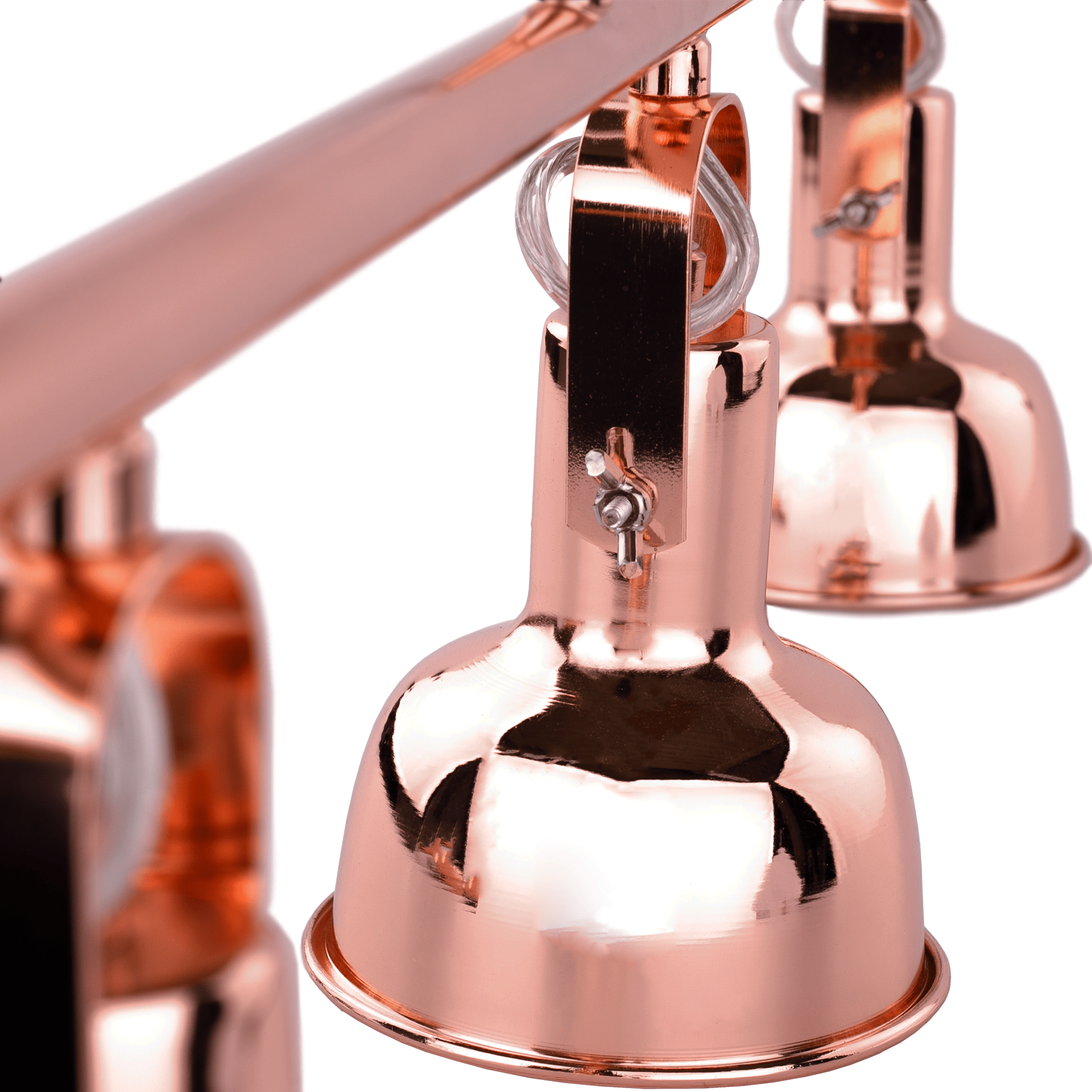 Függőlámpa retro stílusban, fém, rose gold, AVIER TYP 4 - Image 7