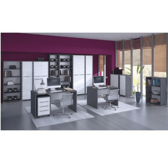 Magas könyvespolc, grafit, RIOMA NEW TYP 01