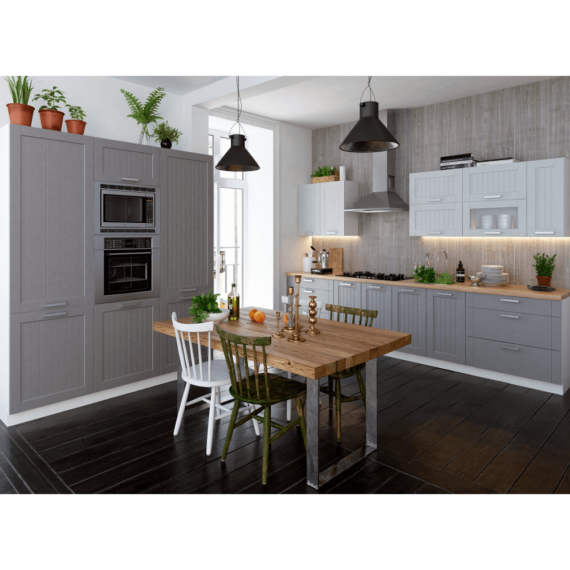 Alsó szekrény, sötétszürke/fehér, JULIA TYP 57