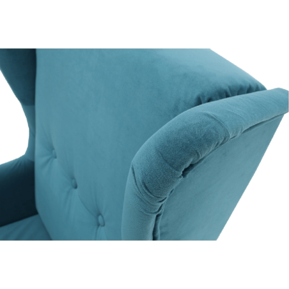 Füles fotel, petróleum/bükk, RUFINO 3 NEW