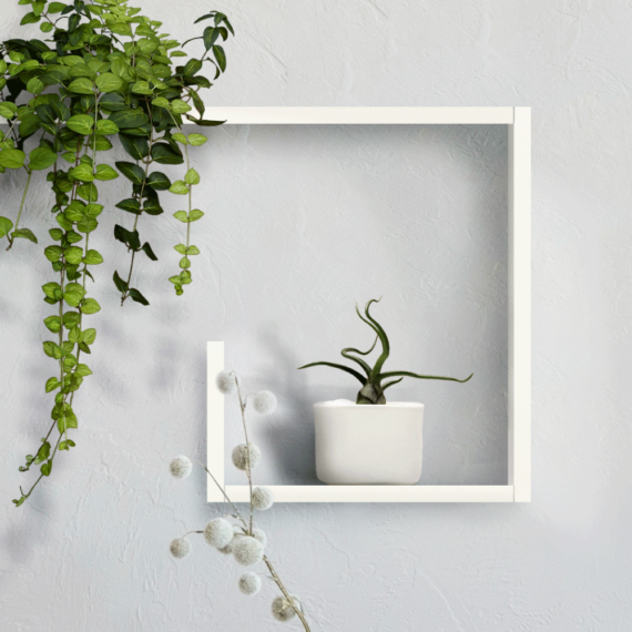 Kisasztal/polc, fehér, VOLKER