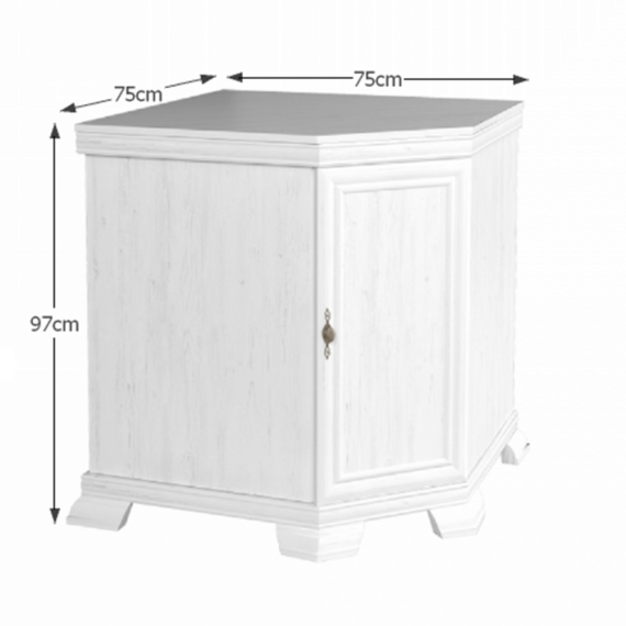 Sarokkomód KKN1, sosna andersen, KORA