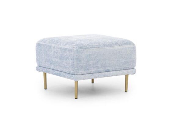 Nicole kárpitozott szék fém talpon - kék Miu 2052 / aranyozott lábak