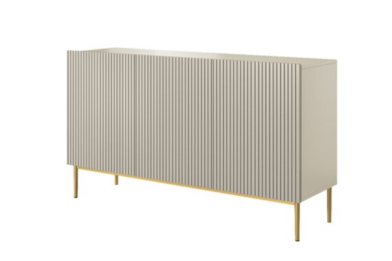 Nicole komód 150 cm - kasmír / aranyozott lábak