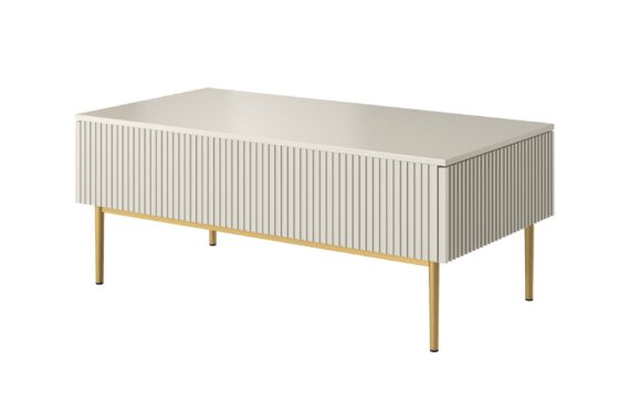 Nicole dohányzóasztal - kasmír / aranyozott lábak