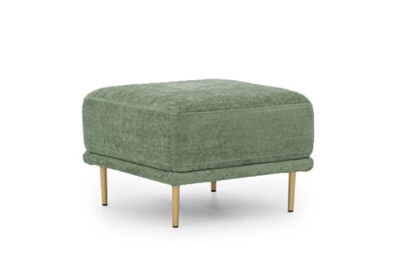 Nicole kárpitozott szék fém talpon - zöld Miu 2048 / aranyozott lábak